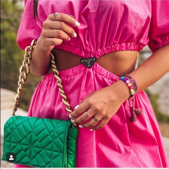 ZARA | NWT GREEN QUILTED SHOULDER BAG BLOGGERS Favorite - Picture 9 of 16